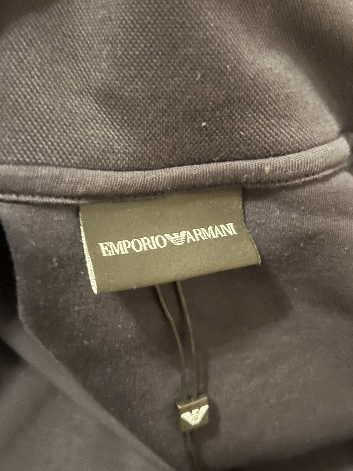 Emporio Armani Emporio Armani Navy Track Jacket - Size Small, Long Collar Size US S / EU 44-46 / 1 - 4 Thumbnail