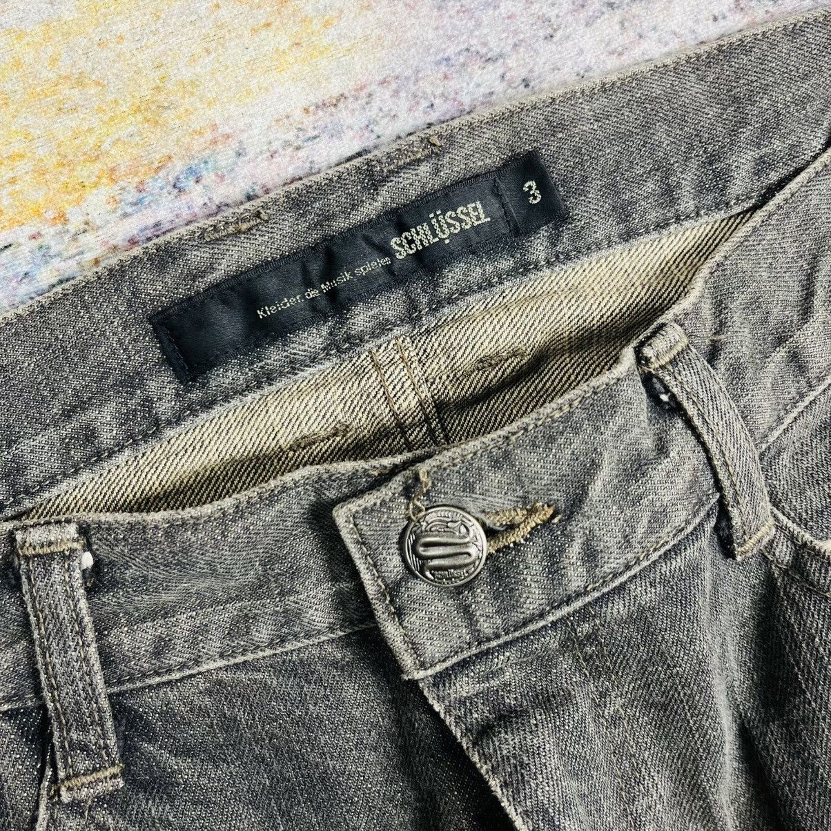 If Six Was Nine 2000s Schlussel - Mudwash Patchwork Flared Denim Size US 30 / EU 46 - 7 Thumbnail