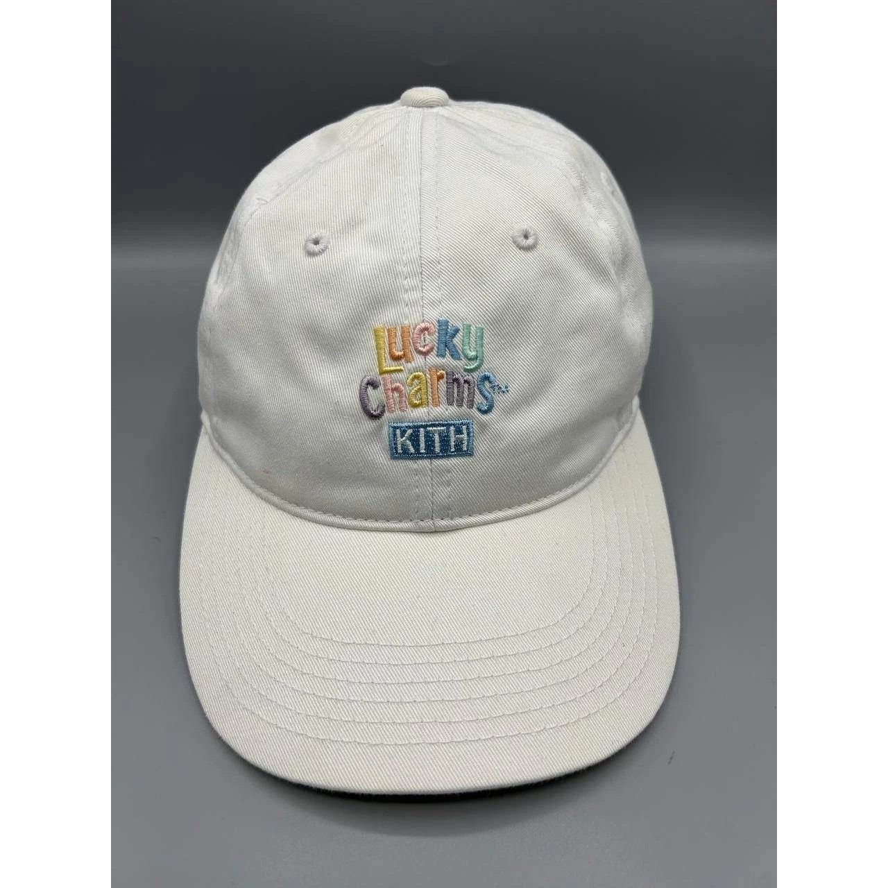 Kith Lucky Charms Hat Men White Embroidered Strap Back Cap Cotton Size ONE SIZE - 1 Thumbnail