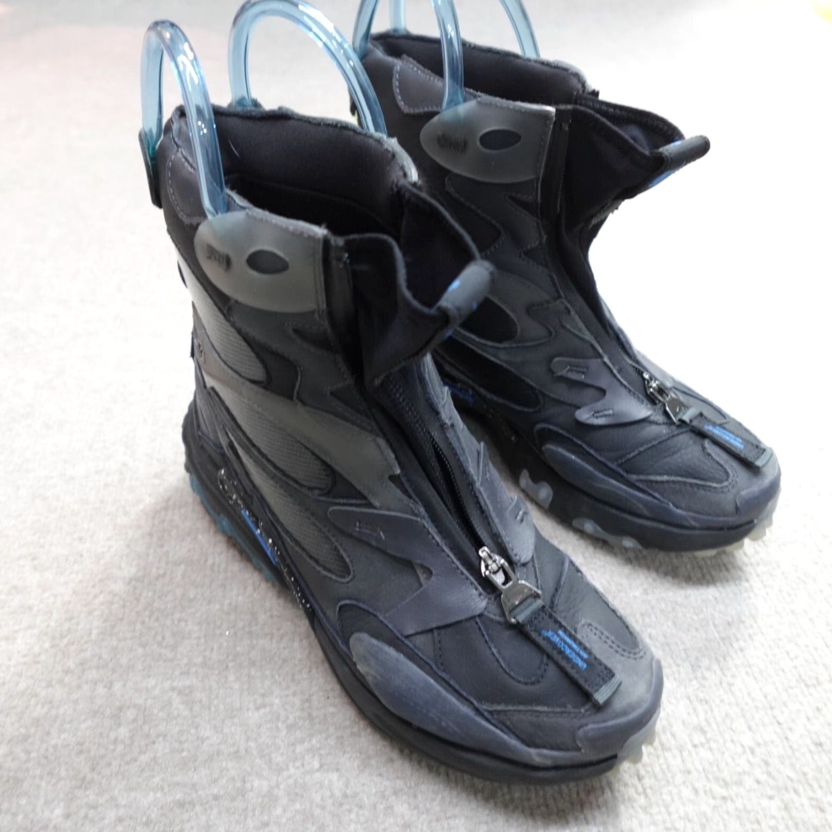 Nike VINTAGE Nike React Sneakers Mens Womens Black 7.5 8.5 Jun Takahashi NEW Size US 8 / IT 38 - 4 Thumbnail
