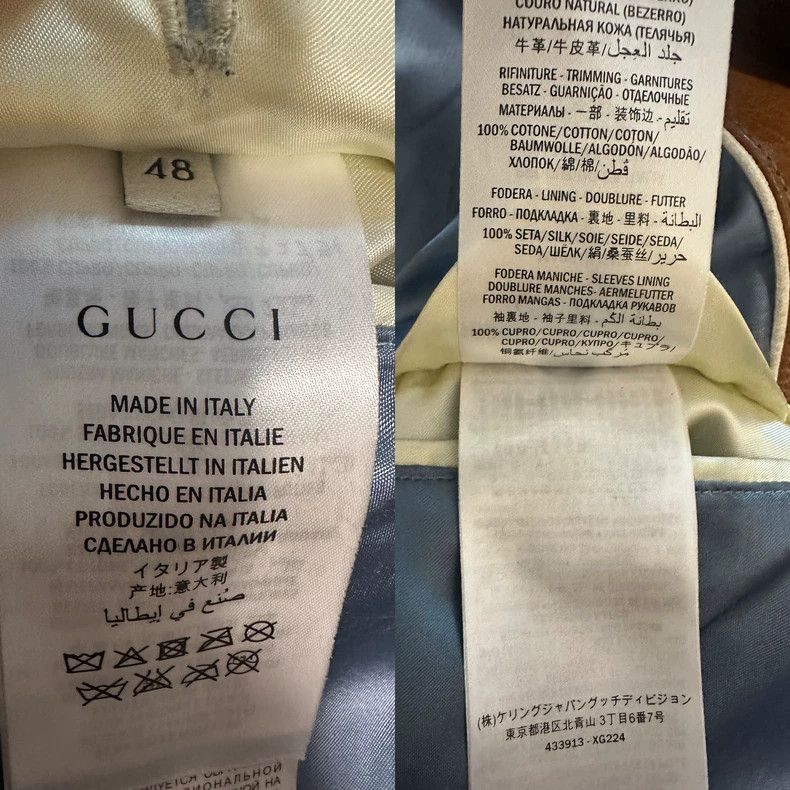 Gucci GucciDouble dragon embroidered buffalo leather jacket 2503- Size US M / EU 48-50 / 2 - 2 Thumbnail