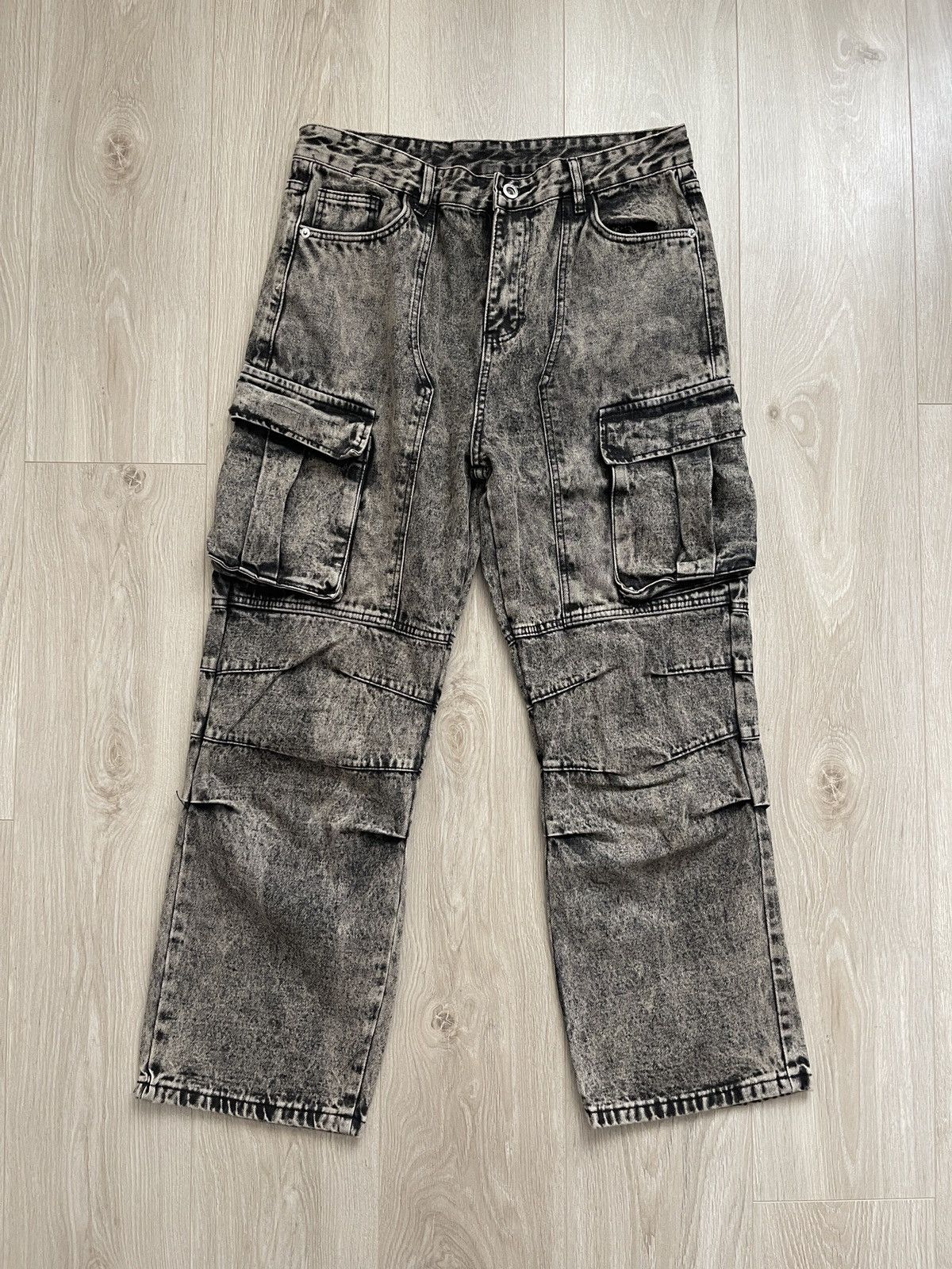 Vintage Supermade jeans cargo denim with pockets XL Size US 36 / EU 52 - 1 Thumbnail