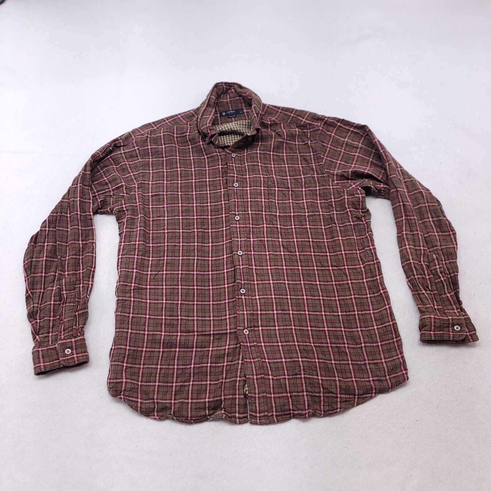 Cremieux Cremieux Classics Tartan Flannel Shirt Men Size XL Brown Red Size US XL / EU 56 / 4 - 2 Thumbnail