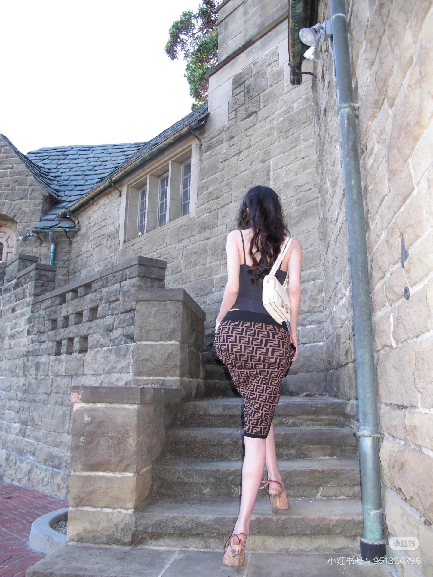 Fendi Fendi Brown FF Knit Mid-Length Skirt 38 Size 27" / US 4 / IT 40 - 6 Thumbnail