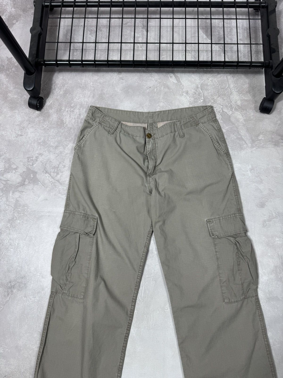 Carhartt Vintage Carhartt W Bermuda Beige Cargo Pants Size 32" / US 10 / IT 46 - 7 Thumbnail