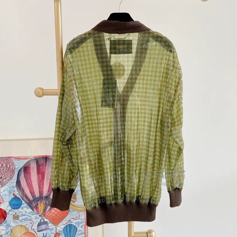 Fendi Fendi Green sequined knitted cardigan Size XS / US 0-2 / IT 36-38 - 2 Thumbnail