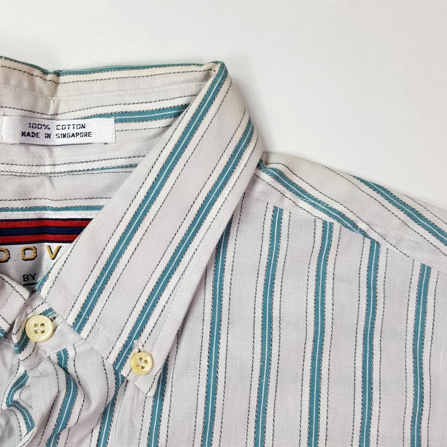 Arrow VINTAGE Arrow Button-Up Striped Shirt Long Sleeve Collared Blue M Mens 90s Retro Casual Workwear Size US M / EU 48-50 / 2 - 6 Thumbnail