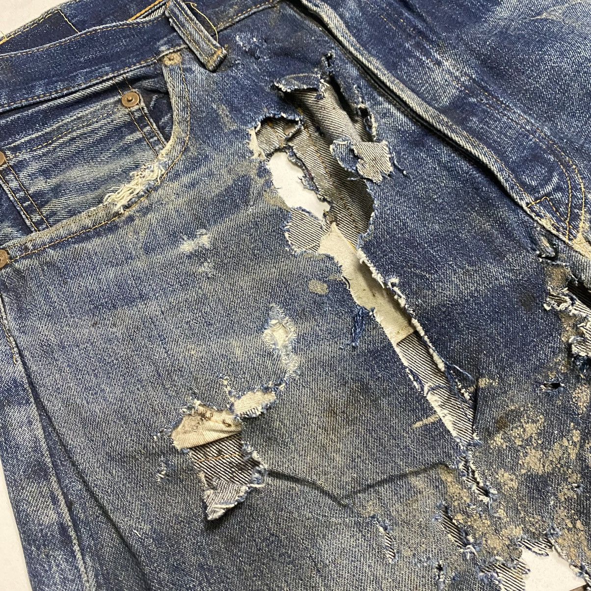 Levi's Levis Selvedge 501XX Big E Vintage distressed Size US 33 - 24 Thumbnail