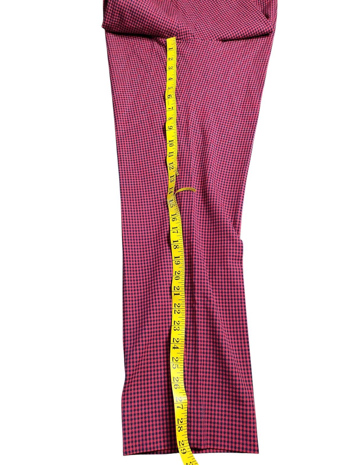Designer Talbots Women's Chatham Ankle Red Patterned Dress Pants Size 36" / US 14 / IT 50 - 9 Thumbnail