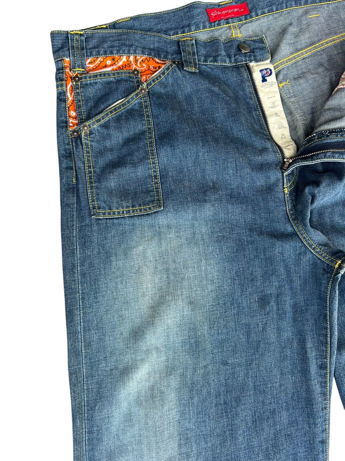 Japanese Brand × PHENOMENON Japan Brand Phenomenon Paisley Design Baggy Loose Jeans Size US 38 / EU 54 - 9 Thumbnail