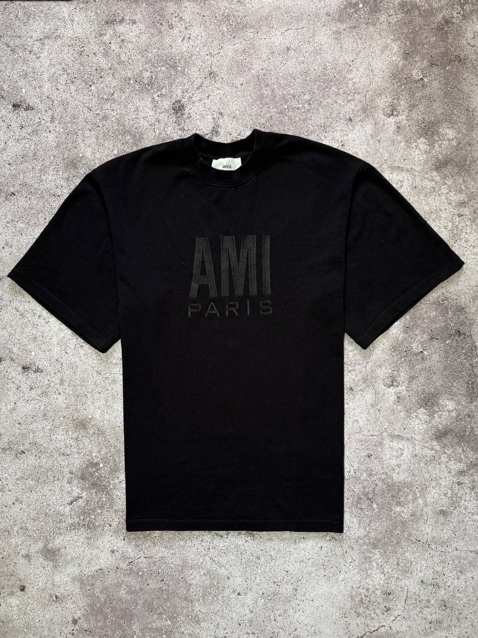 AMI AMI Paris Black Rare T-shirt Embroidered Logo Streetwear Size US S / EU 44-46 / 1 - 1 Thumbnail