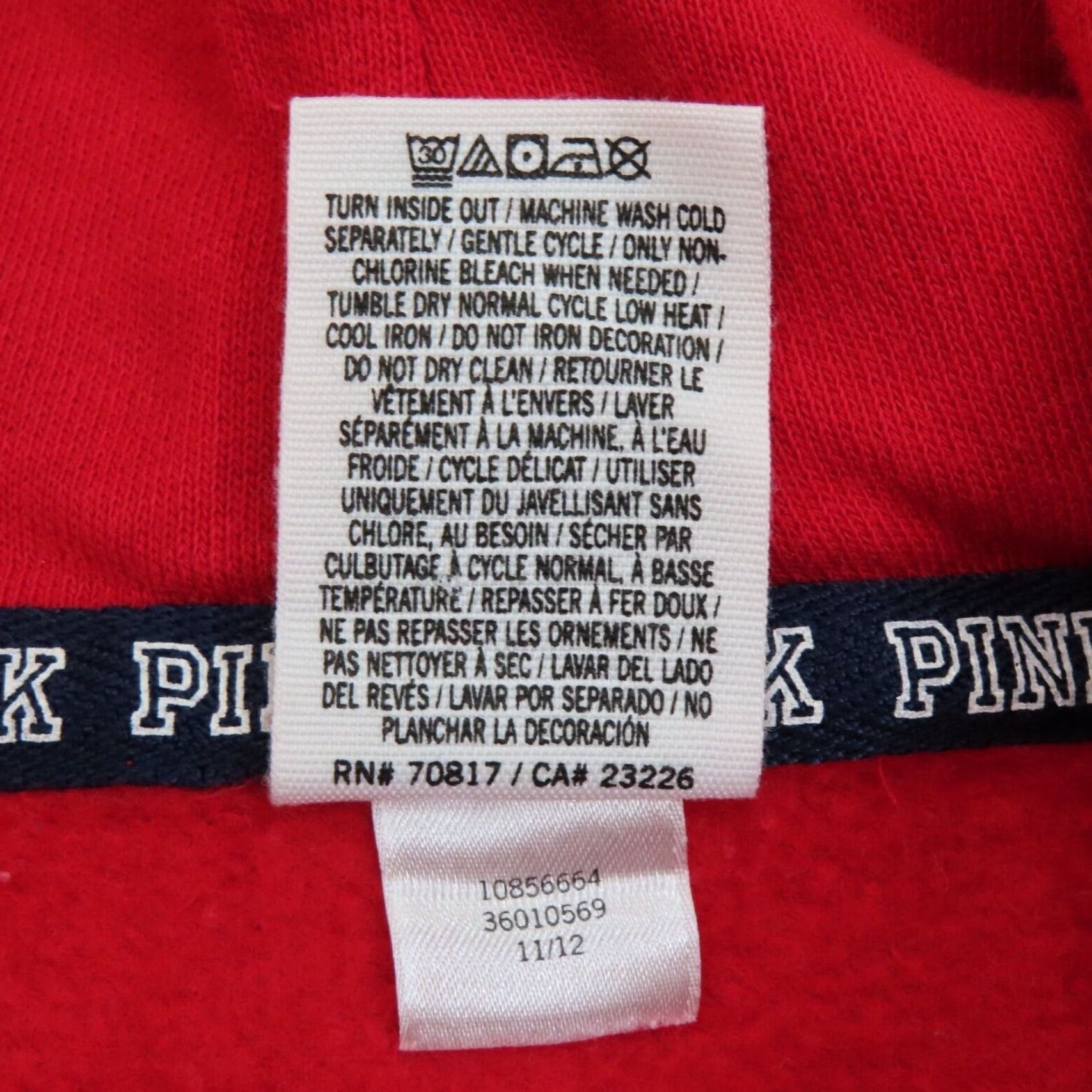 Victoria's Secret PINK Victoria's Secret Medium Houston Texans Zip Hoodie Rhinestone Glitter NFL Size M / US 6-8 / IT 42-44 - 8 Thumbnail
