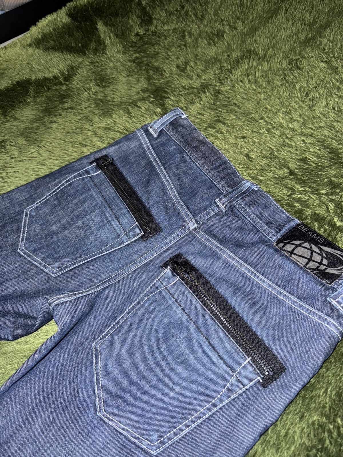 Beams Japan [M] BEAMS JAPAN Zip Pocket Detail Denim Pants Indigo Size US 32 / EU 48 - 10 Thumbnail