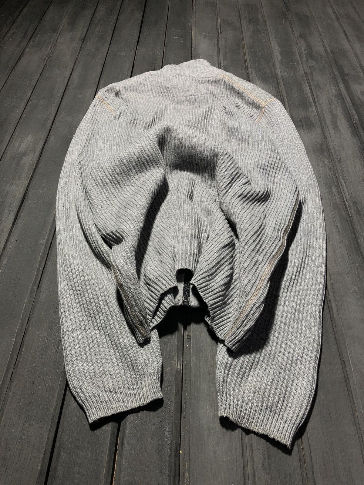 Hysteric Glamour × Japanese Brand × Junya Watanabe CRAZY Avant Garde Hysteric Glamour Vibe Washed Zip Hoodie Size US M / EU 48-50 / 2 - 4 Thumbnail