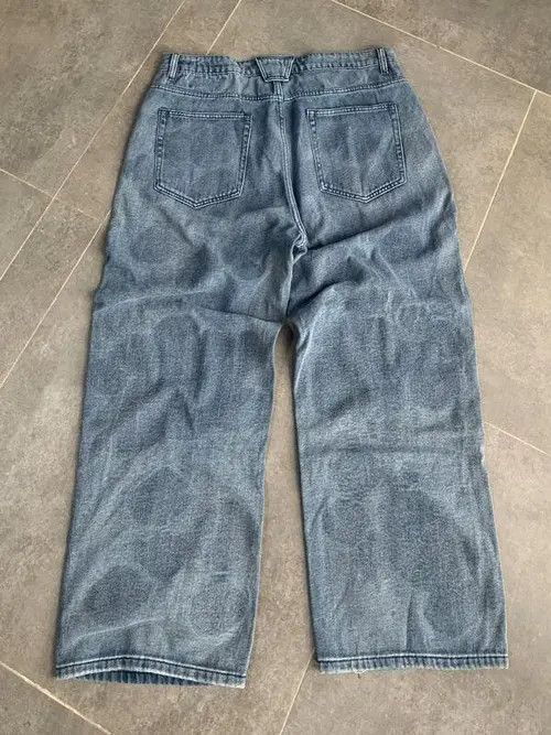 Jean Washed Y2k Denim Jeans Loose fit Baggy Size US 32 / EU 48 - 2 Thumbnail