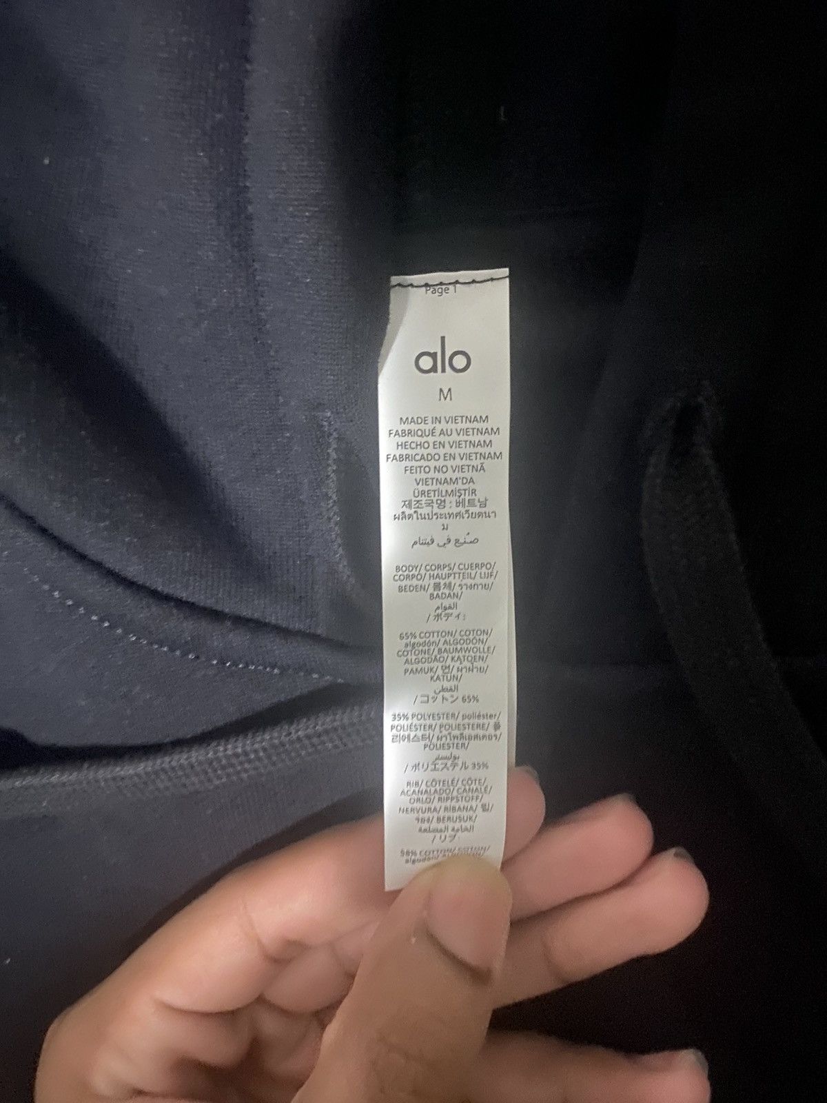 Alo Alo Medium Accolade Full Zip Hoodie Size US M / EU 48-50 / 2 - 2 Thumbnail