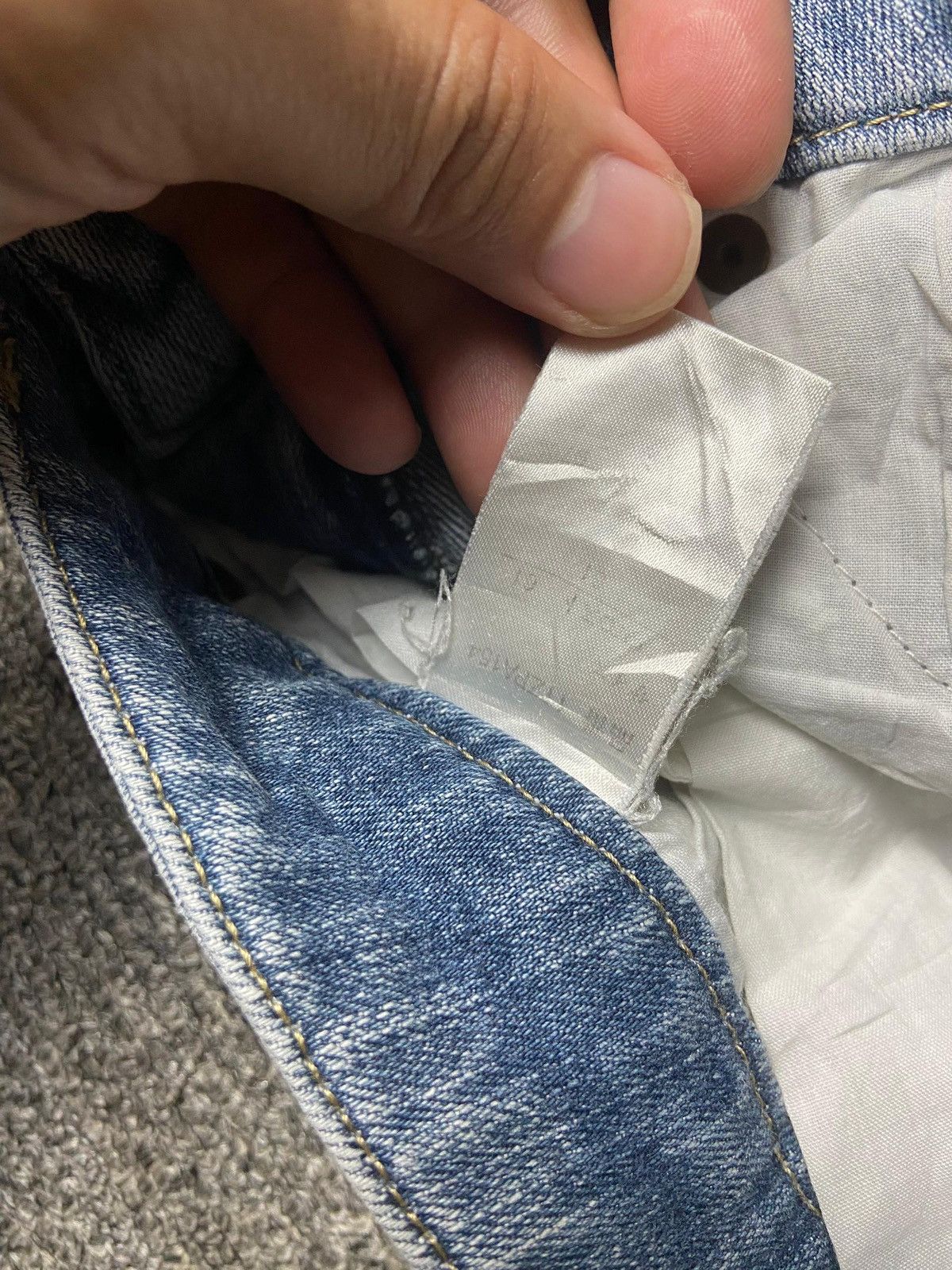 Japanese Brand Japanese Brand Upcycle Patchwork Mini Denim Skirt (167) Size 22" - 5 Thumbnail