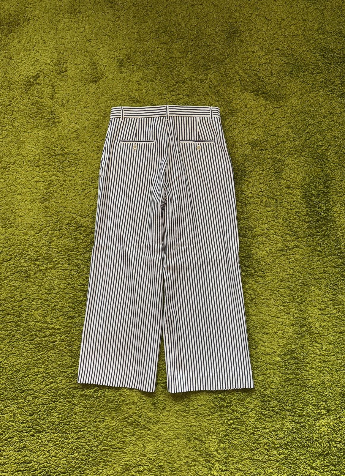 Weekend Max Mara Max Mara Weekend linen blend striped wide leg culottes pants Size 30" / US 8 / IT 44 - 2 Thumbnail