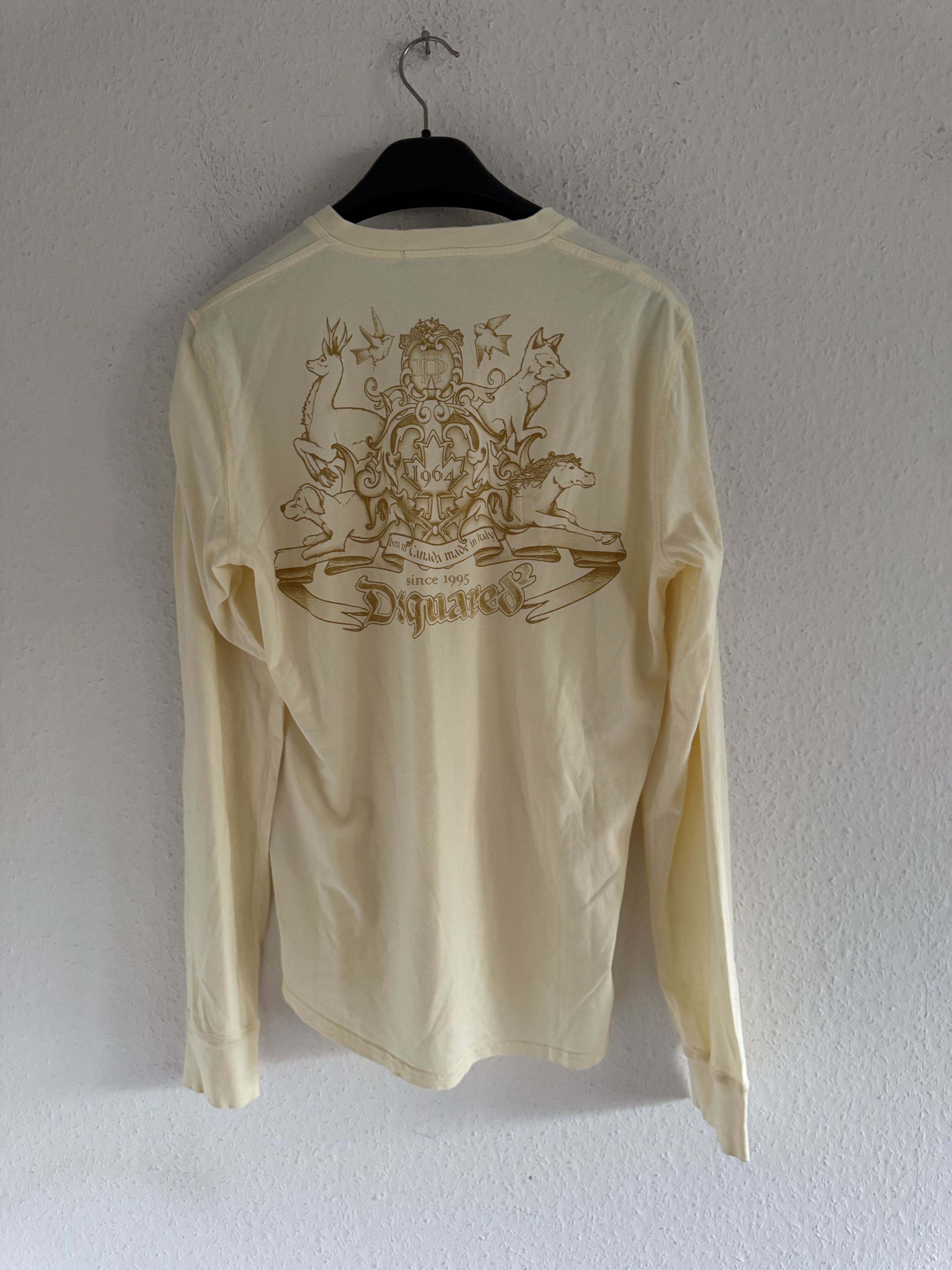Dsquared2 Heritage Crest V-Neck Longsleeve Size US XL / EU 56 / 4 - 8 Thumbnail
