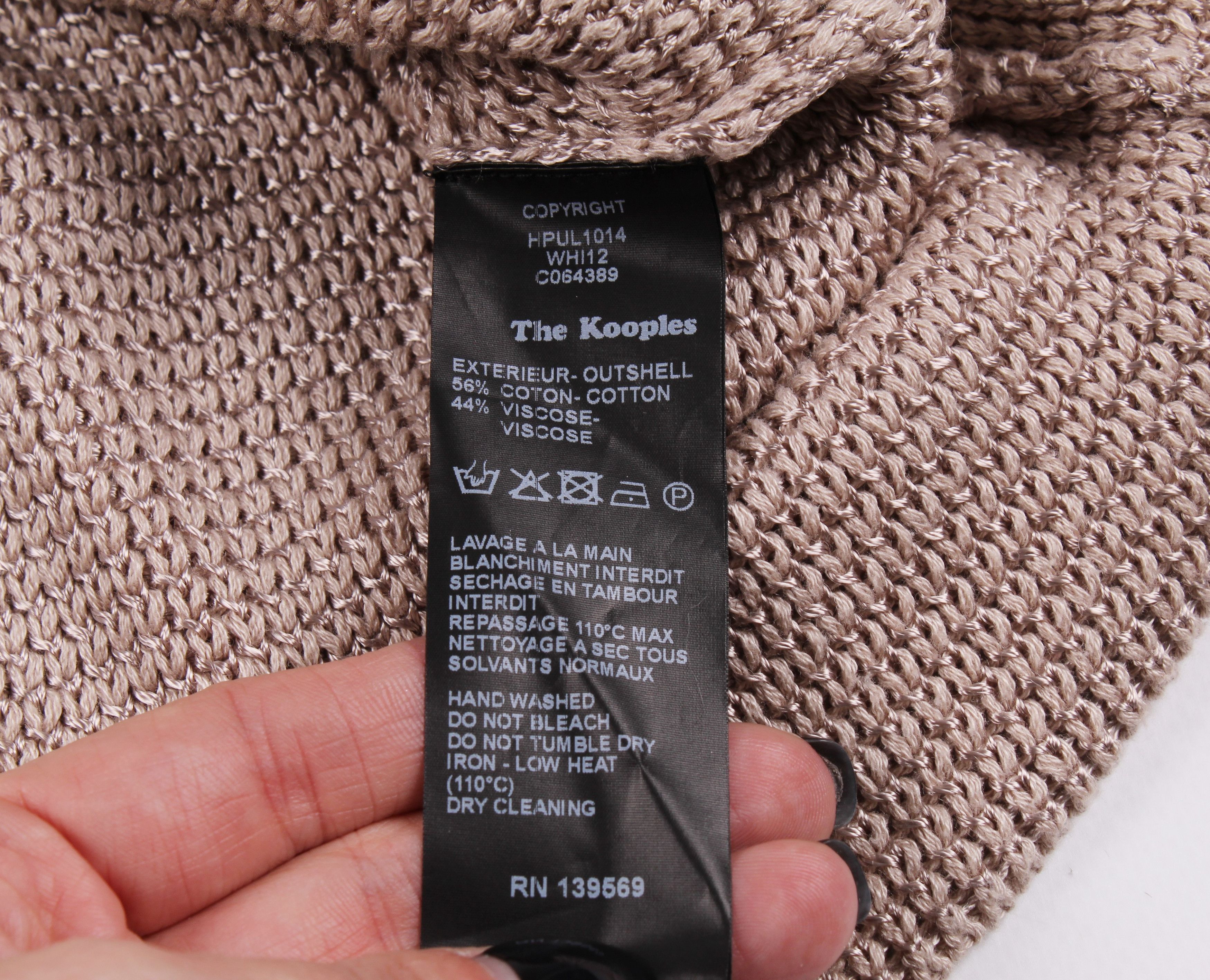 The Kooples The Kooples Knitted Cotton Beige Jumper Size US L / EU 52-54 / 3 - 5 Thumbnail