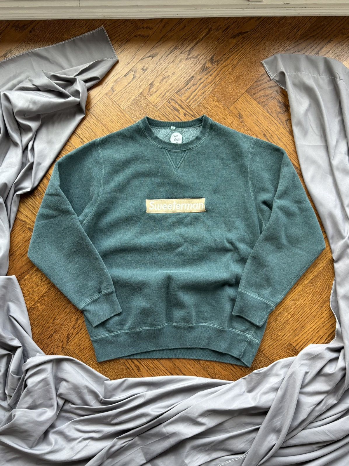Band Tees × Rap Tees Ramriddlz Sweeterman Boxlogo Crewneck Pullover Overdyed Fade Size US S / EU 44-46 / 1 - 2 Thumbnail
