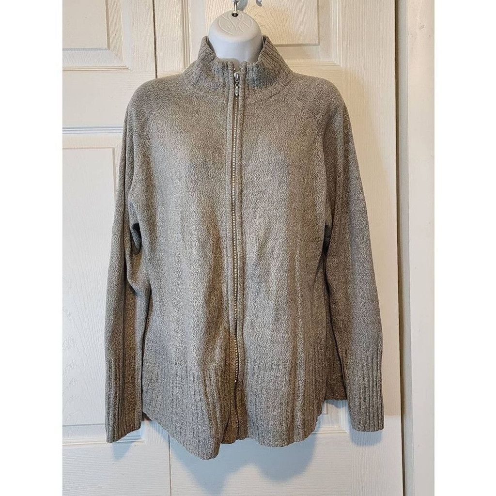 Quacker Factory Quaker factory Gray Fuzzy Cardigan Size L / US 10 / IT 46 - 1 Thumbnail