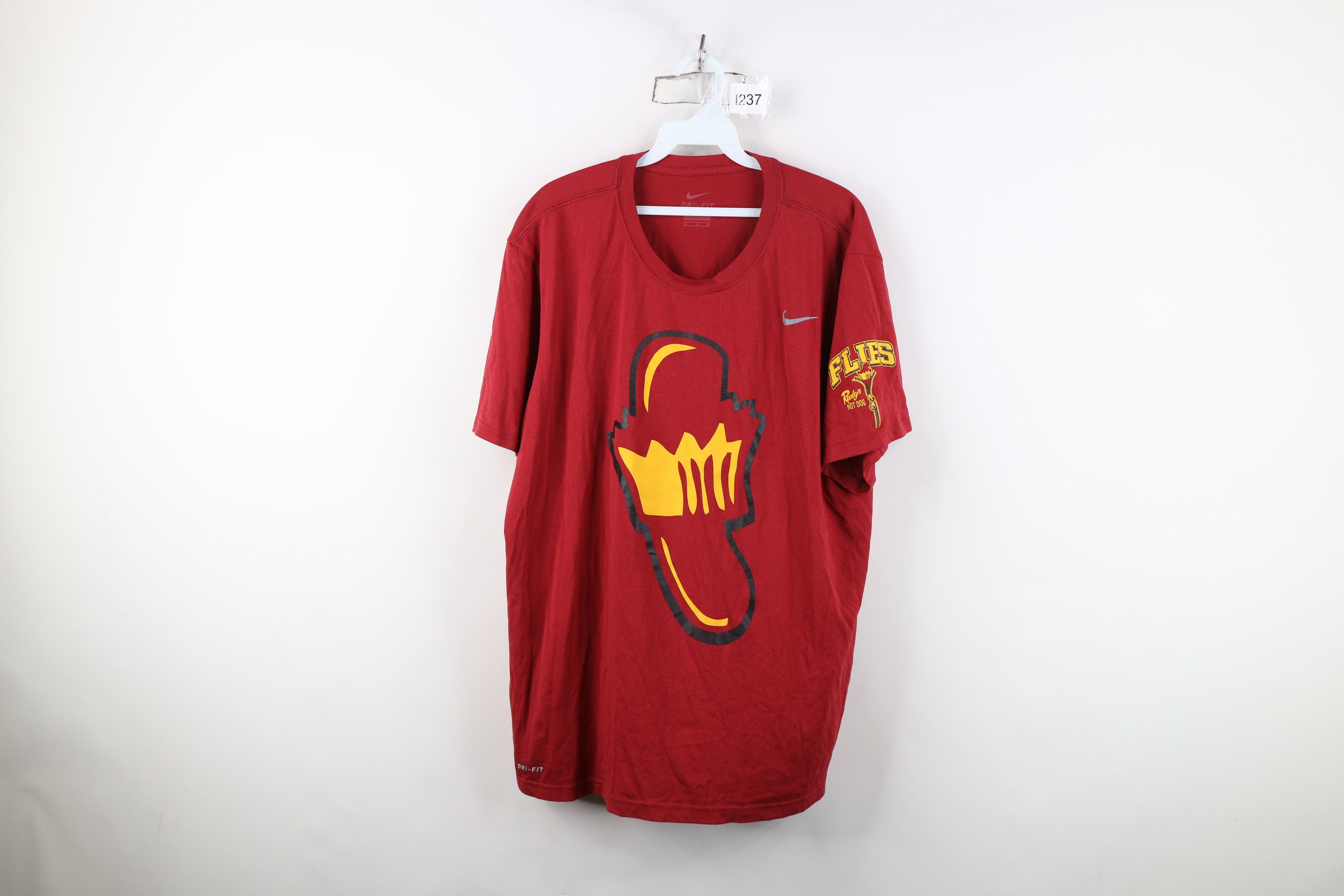 Nike Nike Flies Rudys Hot Dog Toledo Short Sleeve T-Shirt Red Size US XL / EU 56 / 4 - 1 Thumbnail