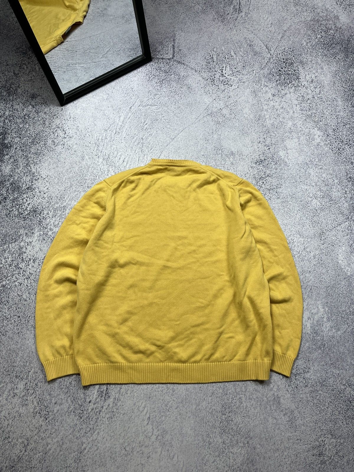 Lacoste × Vintage Lacoste Vintage Sweater Knit Casual Yellow 90s Hype Rare Size US XL / EU 56 / 4 - 9 Thumbnail