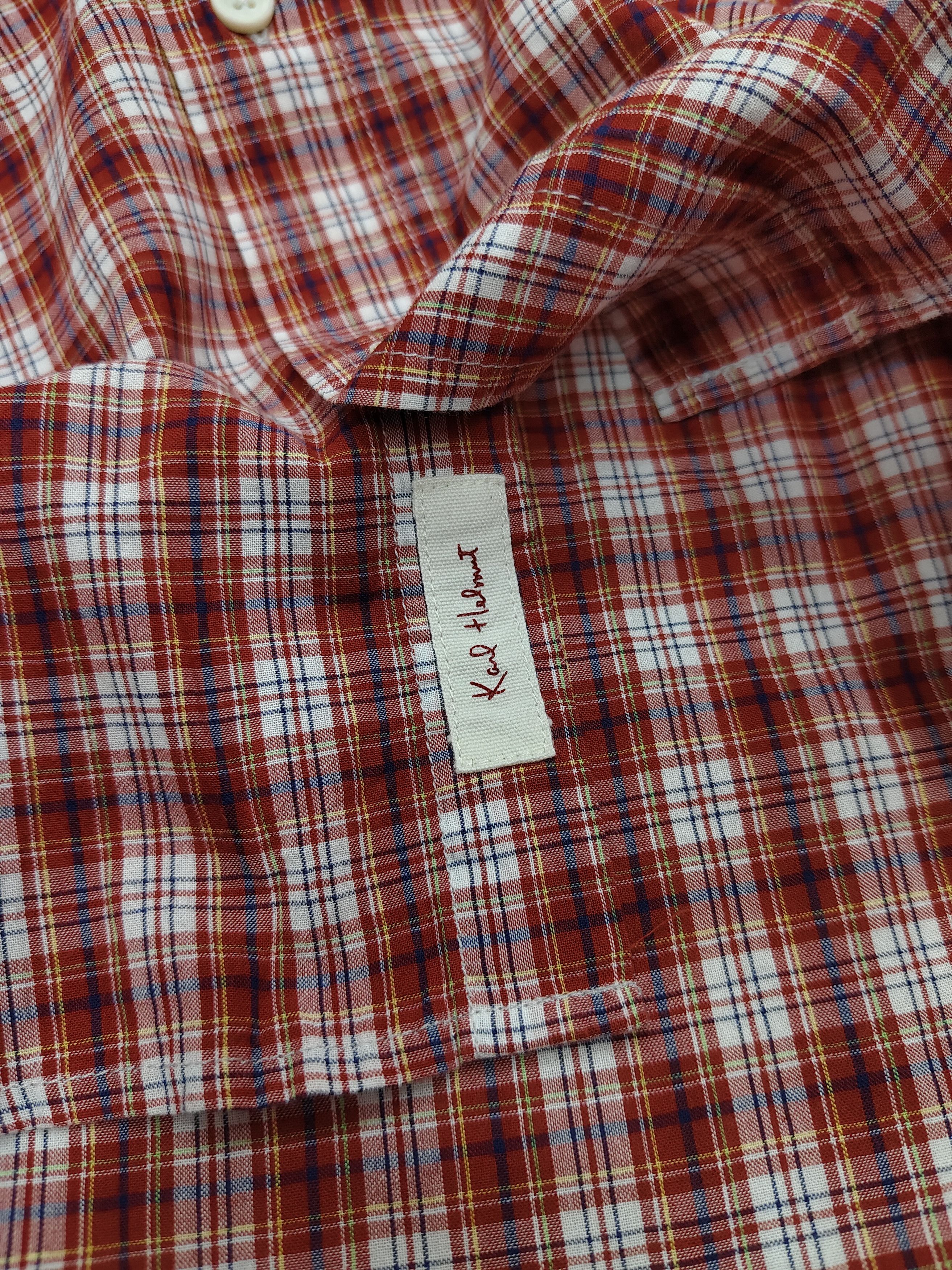 Karl Helmut 🇯🇵Karl Helmut🇯🇵 Dogs Embroidered Tartan Shirt Size US L / EU 52-54 / 3 - 4 Thumbnail