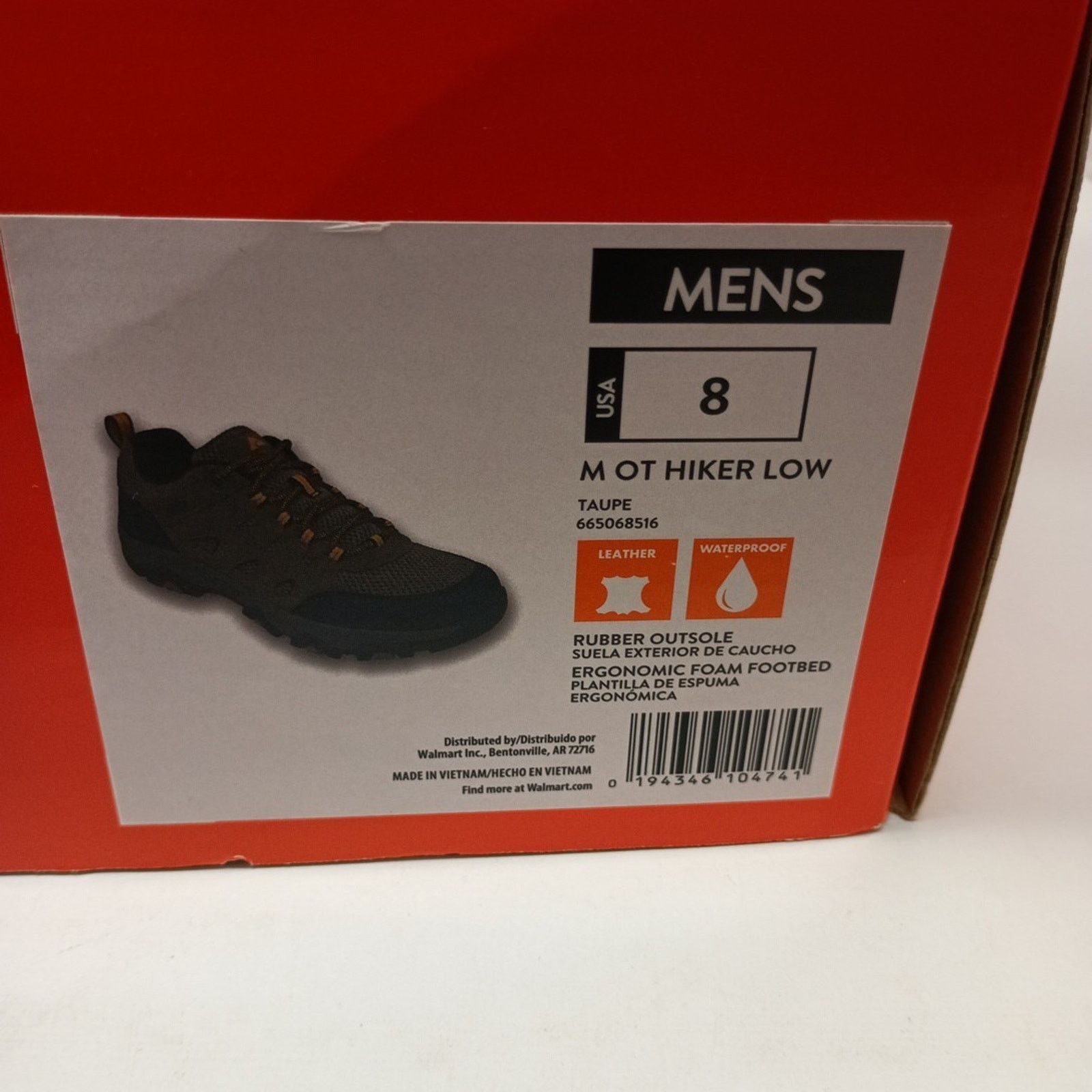 Other Ozark Trail Men Waterproof Hiking Shoes Size 8 Taupe Leather Size US 8 / EU 41 - 8 Thumbnail