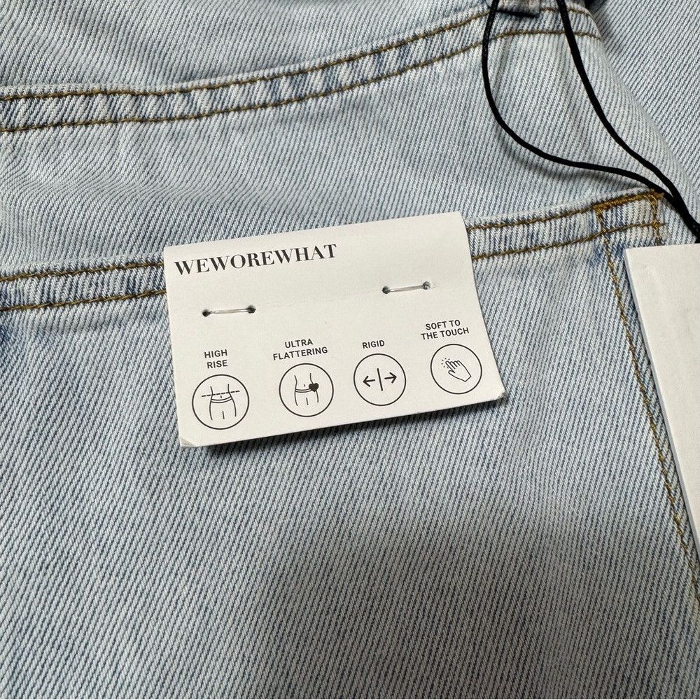 WeWoreWhat NWT New $138 We Wore What Cutout Belted Straight Jeans Siz Size 28" / US 6 / IT 42 - 8 Thumbnail