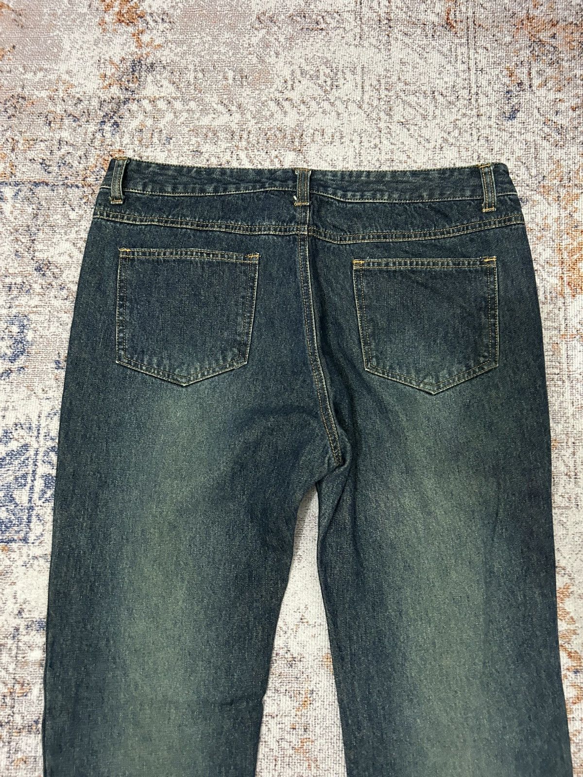 If Six Was Nine Jouer Aux Echecs Flared Bell Buttom Jeans Size US 32 / EU 48 - 10 Thumbnail