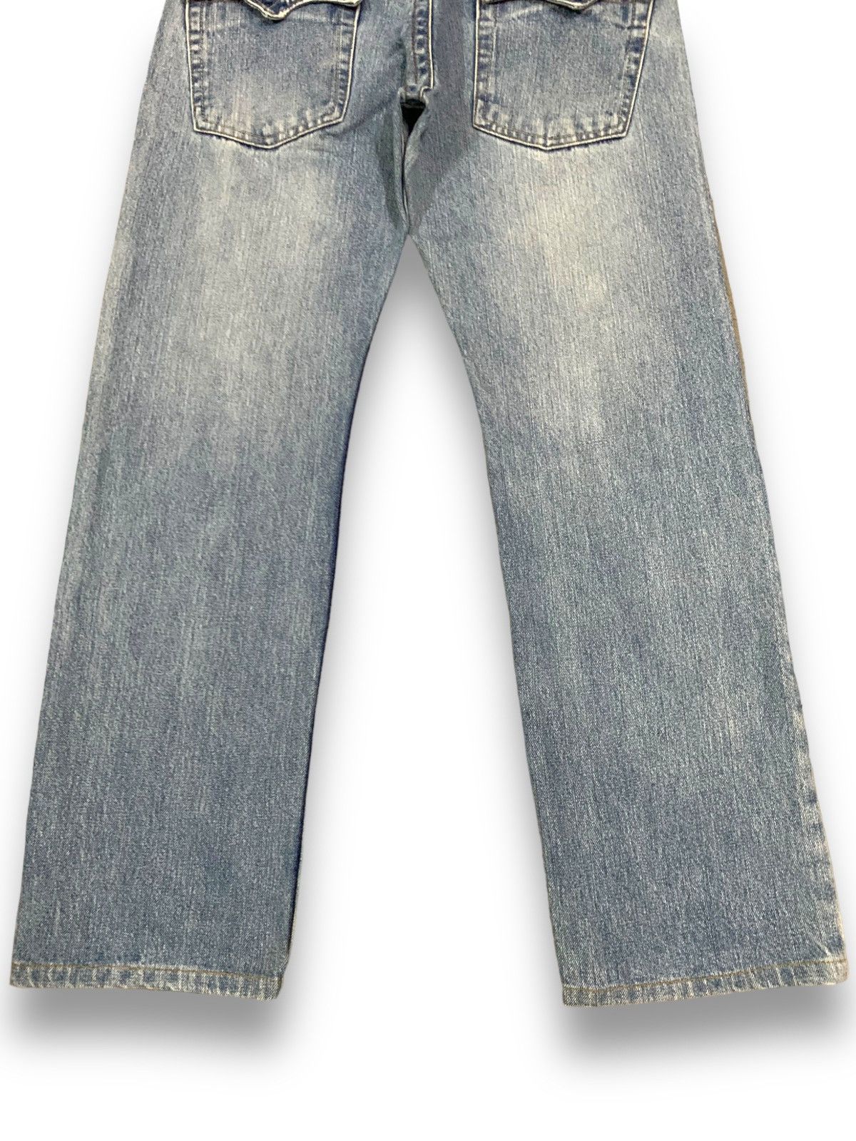 Beauty Beast Vintage Japanese Brand Straight Leg Distressed Grunge Jeans Size US 31 - 14 Thumbnail
