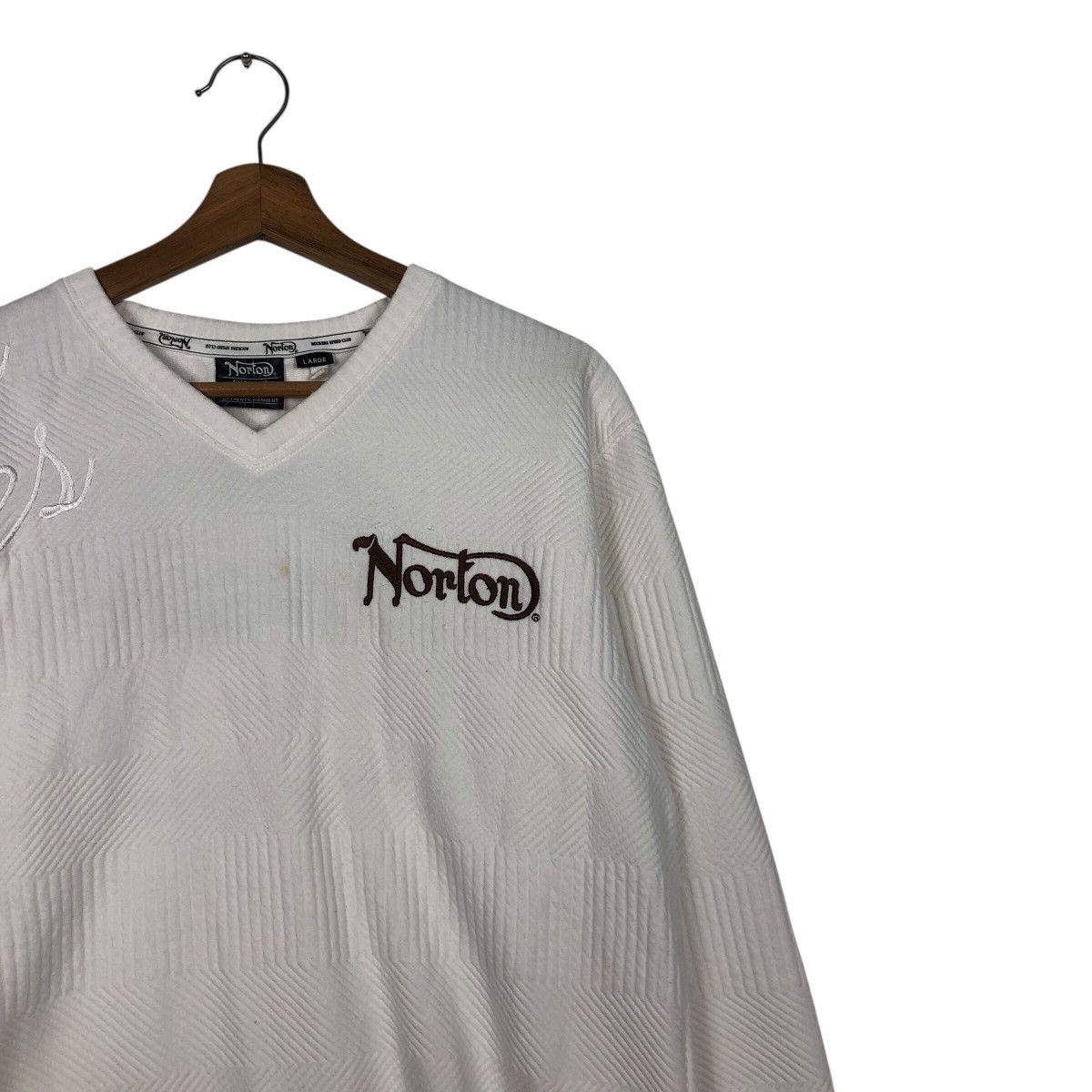 Japanese Brand Vintage Sweatshirt Norton Big Logo Design Biker Punk Design Size US L / EU 52-54 / 3 - 7 Thumbnail