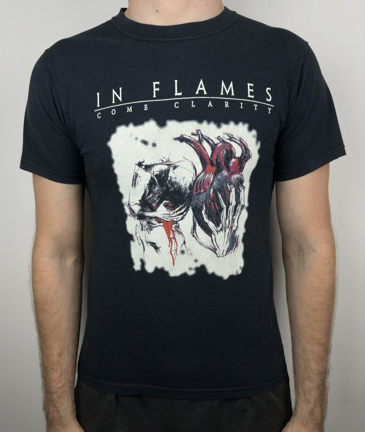 Band Tees In Flames Come Clarity Graphic Metal Rock T Shirt Tee Size US S / EU 44-46 / 1 - 8 Thumbnail