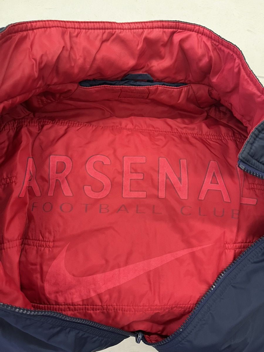Nike 1998-99 Arsenal Nike Reversible Padded Bench Coat Size US L / EU 52-54 / 3 - 7 Thumbnail
