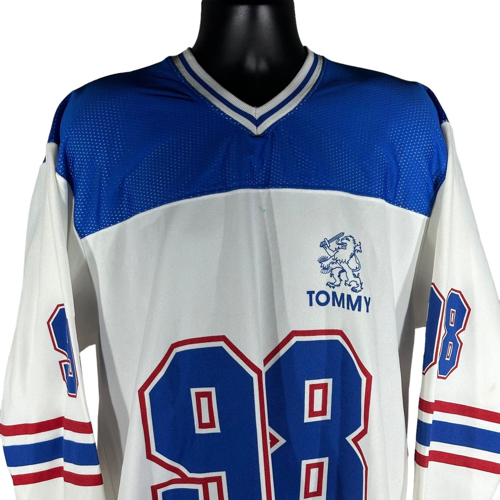 Tommy Hilfiger Vintage Tommy Hilfiger #98 Long Sleeve Jersey Size US XXL / EU 58 / 5 - 2 Thumbnail