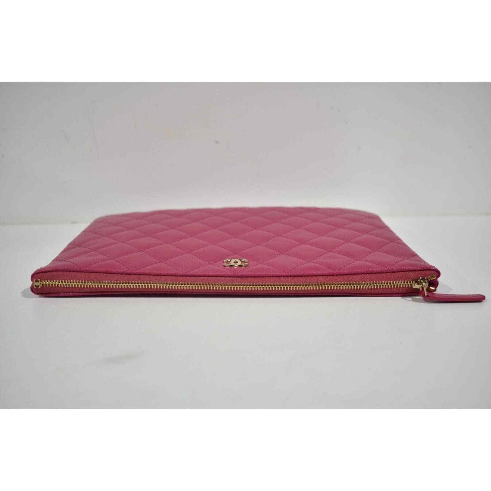 Chanel Chanel Classic Gold CC Zipper Pouch O Case Medium Bag Size ONE SIZE - 9 Thumbnail