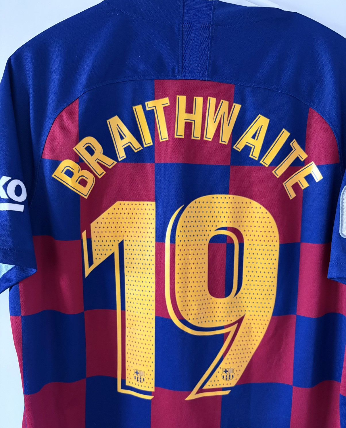 Barcelona nike 2019/2020 domowa Braithwaite — zdjęcie 2
