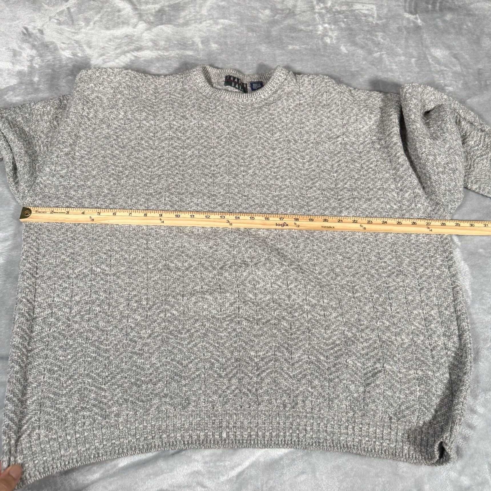 Vintage VINTAGE Trader Bay Crewneck Sweater Mens 2XL Gray 90s Busy Knit Pullover Casual United States Made In USA Crew Neck Mens 2XL Size US XXL / EU 58 / 5 - 5 Thumbnail