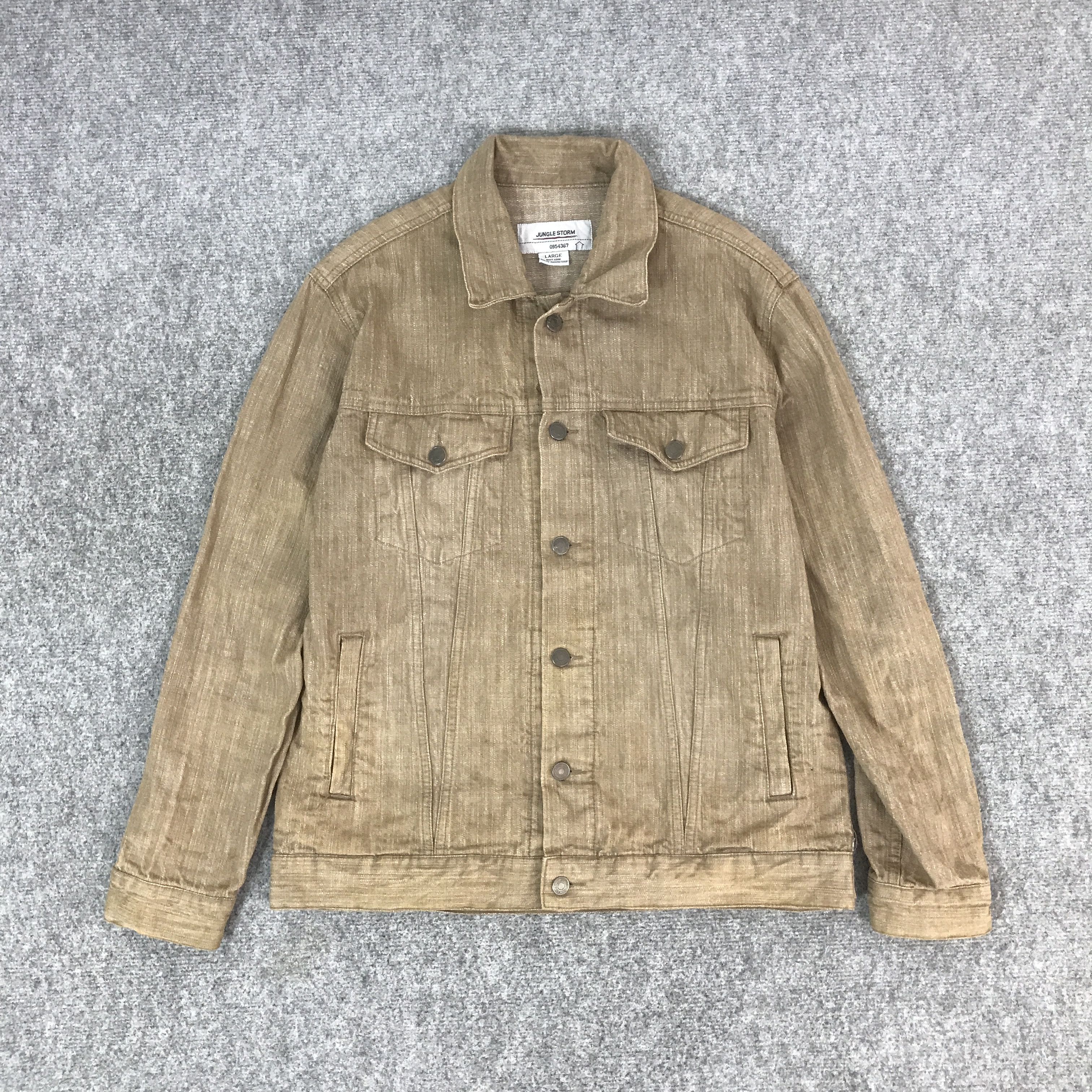 Japanese Brand JUNGLE STORM TRACKER BUTTON JACKET K61B19 Size US L / EU 52-54 / 3 - 1 Thumbnail