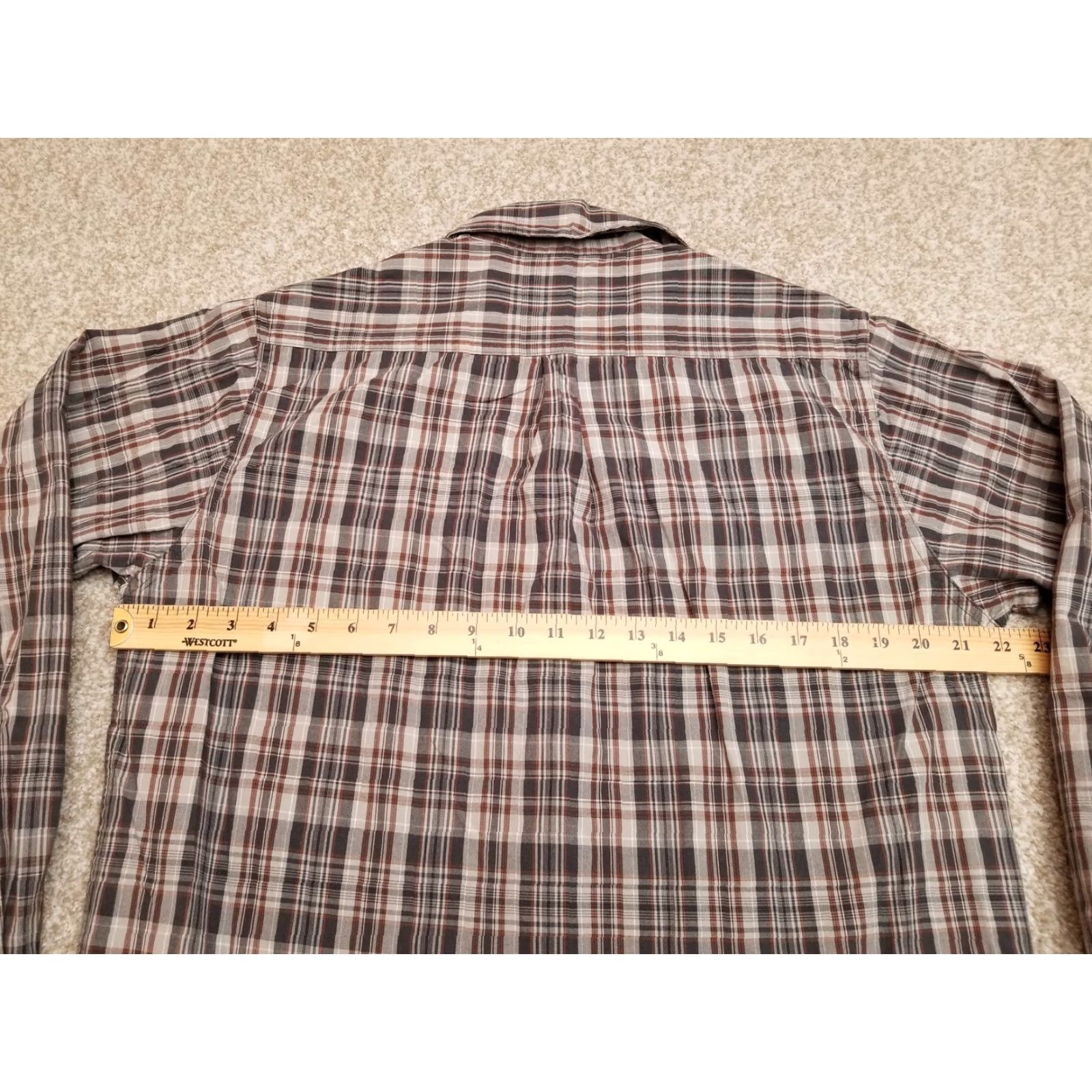 Wrangler Wrangler Shirt Mens M Purple Plaid Long Sleeve Button-Down Utility Casual Size US M / EU 48-50 / 2 - 8 Thumbnail