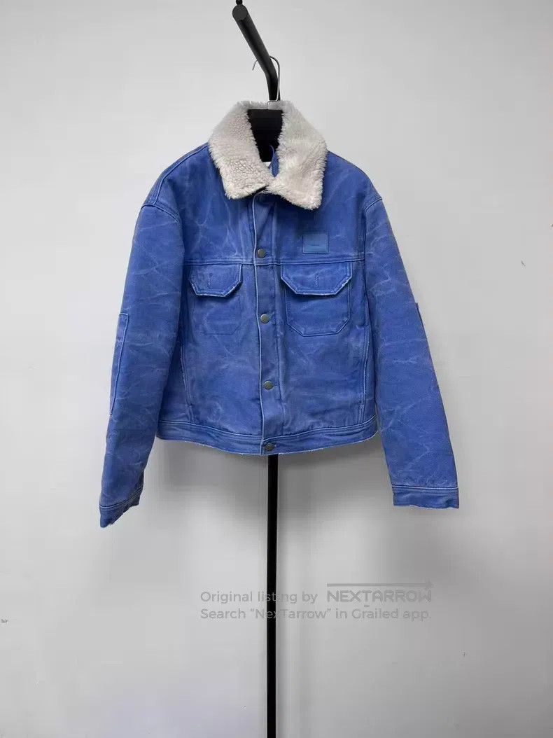 Acne Studios Acne Studios Face expression vintage denim jacket, blue Size US XS / EU 42 / 0 - 1 Thumbnail