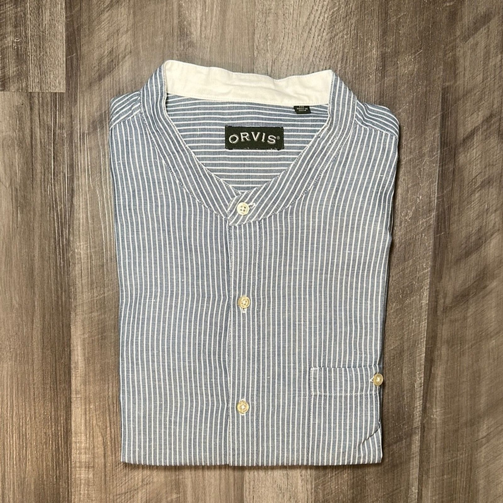 Orvis Orvis Frontier Collar Linen Blend Long Sleeve - 2XL Size US XXL / EU 58 / 5 - 1 Thumbnail