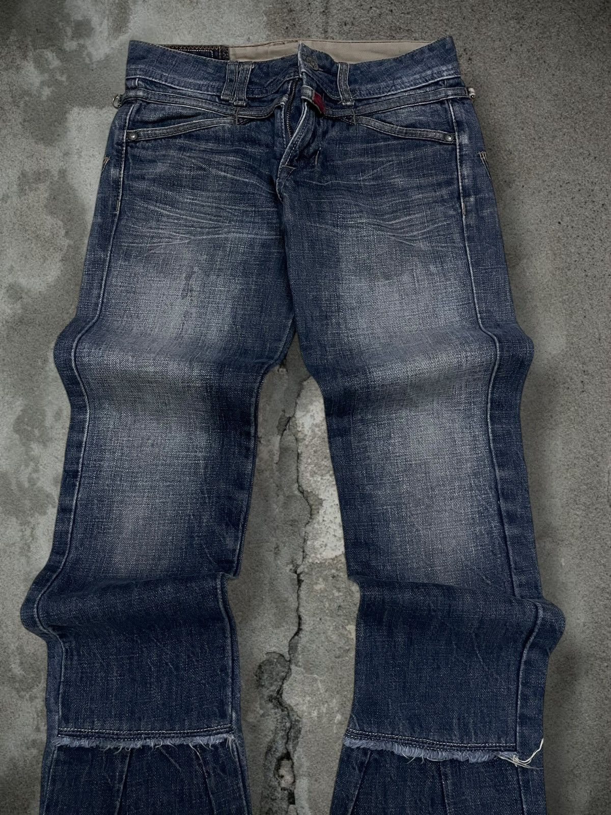 Marithe + Francois Girbaud Vintage 1990s Designer Marithe Francois Girbaud Flared Denim Size US 26 / EU 42 - 4 Thumbnail