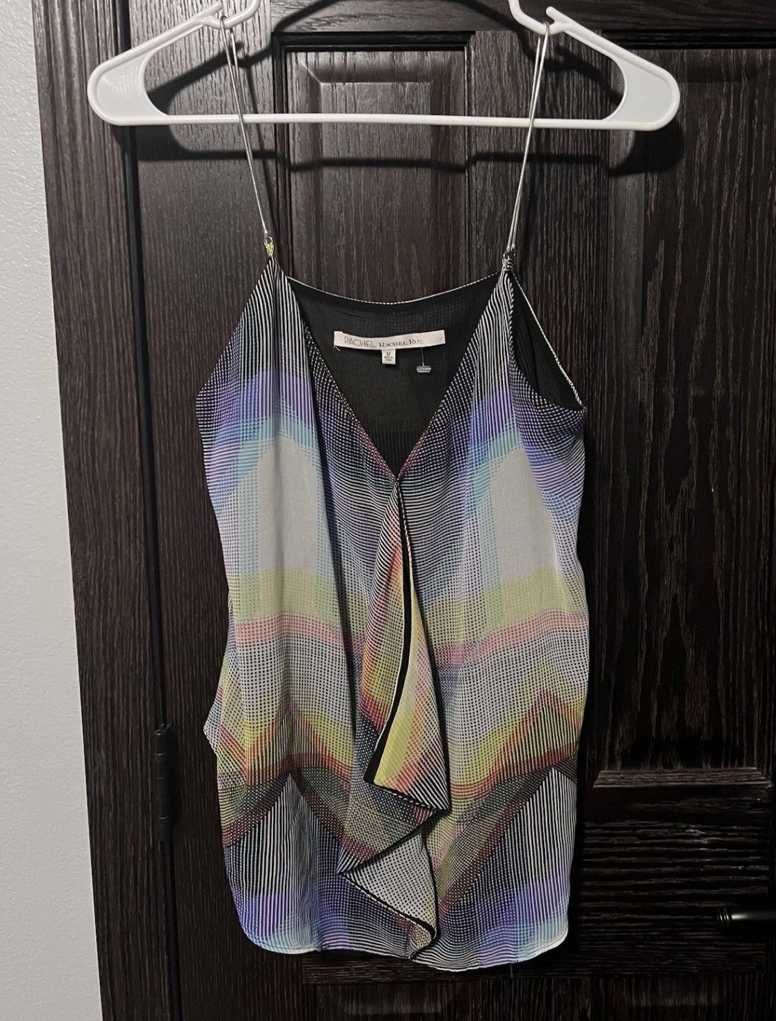 Vintage RACHEL Rachel Roy Printed Tank Top Metal Chain Straps M Y2K Size M / US 6-8 / IT 42-44 - 1 Thumbnail