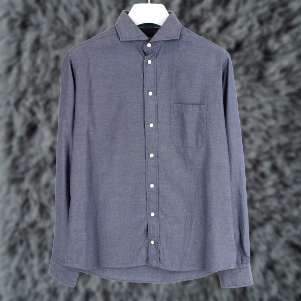 Eton ETON Shoreditch Slim Formal Shirt Men's LARGE Patterned Button Up Size 42R - 1 Thumbnail