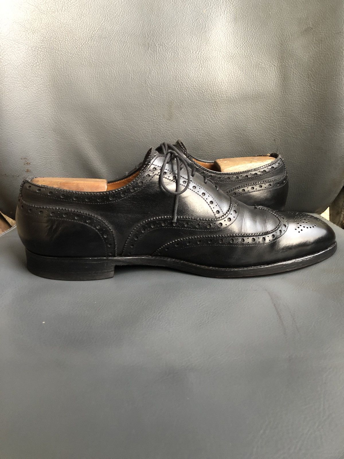 Edward Green Edward Green Black Leather Men’s Dress shoes size 8.5 E Size US 8.5 / EU 41-42 - 7 Thumbnail