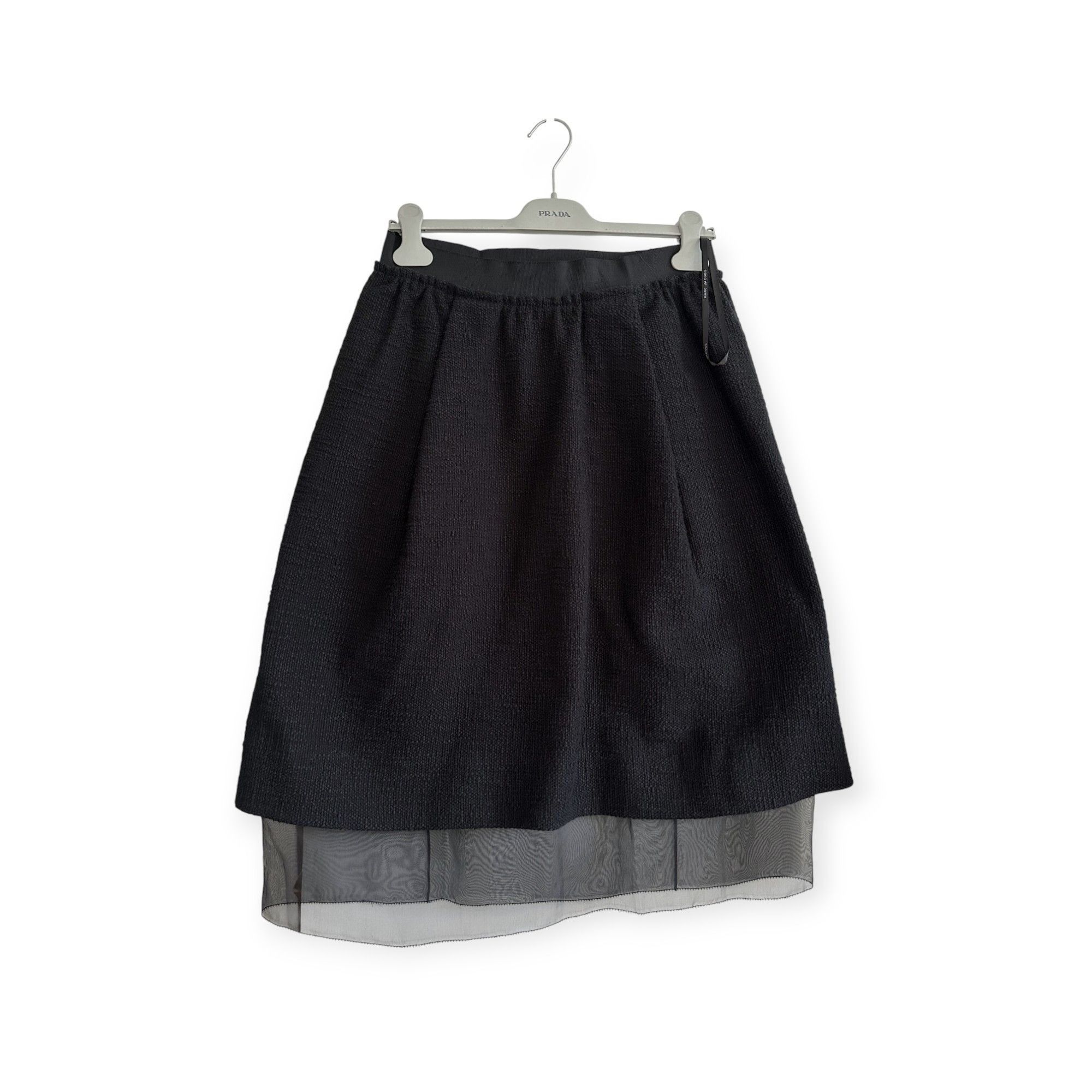 NWT MARC JACOBS Collection black skirt with tulle detail Si