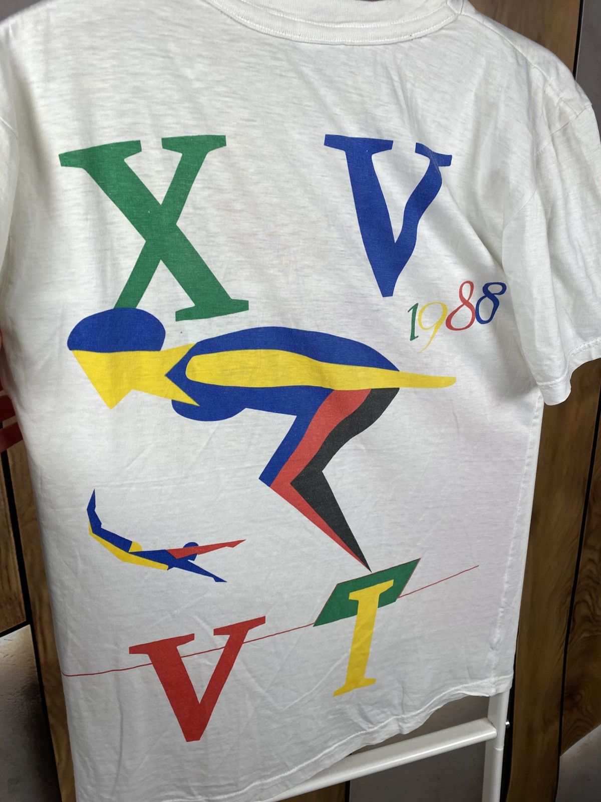 Puma 🕊️Vintage 1988 T-Shirt Puma International Sports Game Tee🕊️ Size US S / EU 44-46 / 1 - 4 Thumbnail